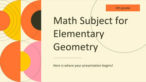 Disciplina de Matemática do Ensino Fundamental - 4ª Série: Geometria