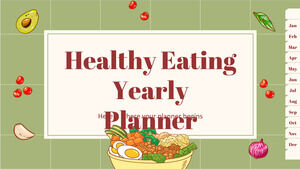 Planejador anual de alimentação saudável
