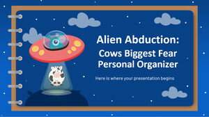 Alien Abduction: Cows Biggest Fear - Personal Organizer