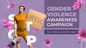 Campanha de conscientização sobre violência de gênero
