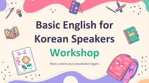 Korece Konuşanlar için Temel İngilizce Çalıştayı