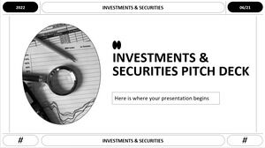 Pitch Deck für Investitionen und Wertpapiere