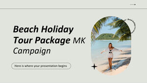 Campagna MK del pacchetto turistico per le vacanze al mare