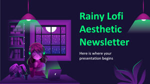 Rainy Lofi Aesthetic Newsletter
