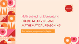小學至三年級數學科目：問題解決和數學推理