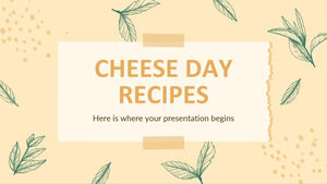 チーズの日のレシピ