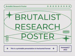 Brutalistyczny plakat badawczy