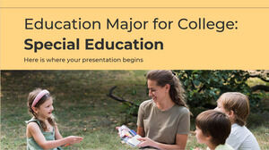 Kolej için Eğitim Alanı: Özel Eğitim