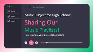 고등학교 음악 과목: 음악 재생 목록 공유!
