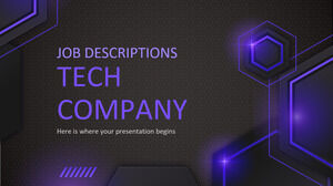 Tech Company Job Descriptions