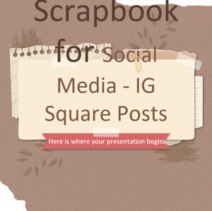 Album de însemnări de epocă pentru rețelele sociale - IG Square Posts