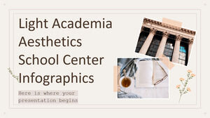อินโฟกราฟิกของโรงเรียน Light Academia Aesthetics