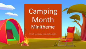Camping-Monat-Minithema