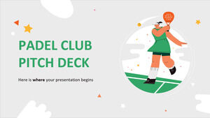 Padel Club Pitch Deck