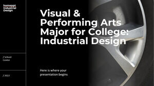 대학 시각 공연 예술 전공: 산업 디자인