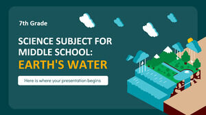مادة العلوم للمدرسة الإعدادية - الصف السابع: مياه الأرض