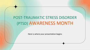 Post-traumatic Stress Disorder (PTSD) Awareness Month