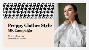 Preppy Clothes Style MK Campaign