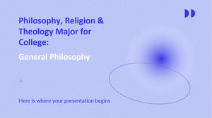 Filosofie, religie și teologie Major pentru colegiu: Filosofie generală