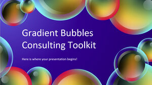 Kit de herramientas de consultoría de burbujas de degradado