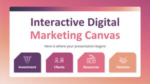 Tela di marketing digitale interattiva