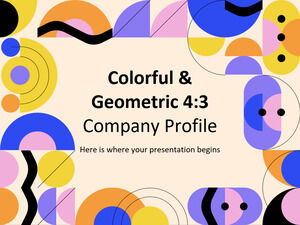 Profil Perusahaan Penuh Warna & Geometris 4:3