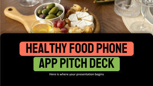 Sağlıklı Gıda Telefon Uygulaması Satış Konuşması Sunumu