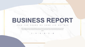 Unduh template PPT untuk laporan bisnis Eropa dan Amerika dalam skema warna minimalis Morandi