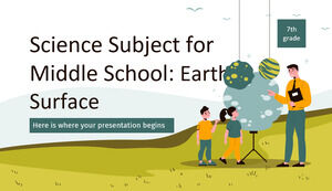 مادة العلوم للمدرسة الإعدادية - الصف السابع: سطح الأرض