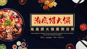 Haidilao Hotpot Case Analysis in the Background of Hotpot Download PPT Template