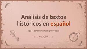 Analiza textelor istorice spaniole