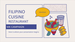 Campania MK a restaurantului cu bucătărie filipineză