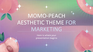 마케팅을 위한 Momo-Peach 미적 테마