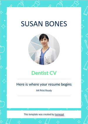 歯科医師の履歴書