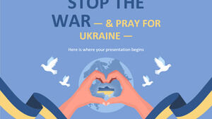 Fermate la guerra e pregate per l'Ucraina