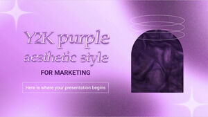 Y2K Purple Aesthetic Style للتسويق