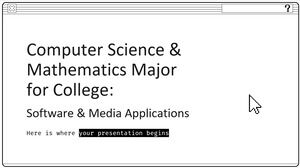 Computer Science & Mathematics Major For College: Software & Media Applications