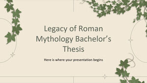 Thèse de licence sur l'héritage de la mythologie romaine