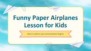 บทเรียนเครื่องบินกระดาษตลกสำหรับเด็ก