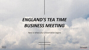 Réunion d'affaires de l'heure du thé en Angleterre