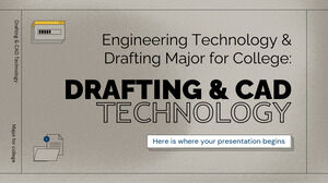 เทคโนโลยีวิศวกรรมและการร่างวิชาเอกสำหรับวิทยาลัย: การร่างและเทคโนโลยี CAD