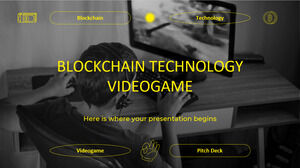 Tehnologia Blockchain Pitch Deck pentru jocuri video