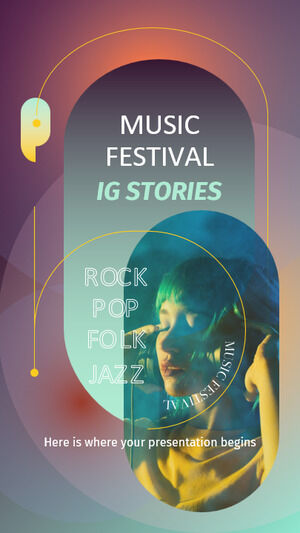 Histoires IG du festival de musique