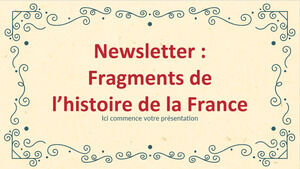 Newsletter mit französischen Geschichtsfragmenten