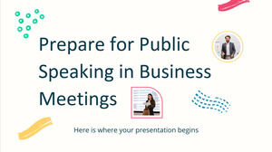 Bereiten Sie sich auf öffentliche Reden in Geschäftstreffen vor
