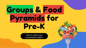 Pre-K를 위한 그룹 및 식품 피라미드
