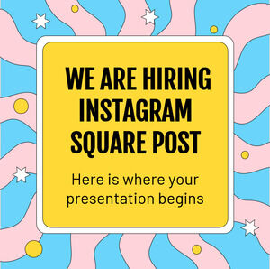 Nous embauchons Instagram Square Post