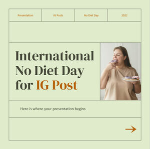 اليوم الدولي لعدم اتباع نظام غذائي لمشاركة IG
