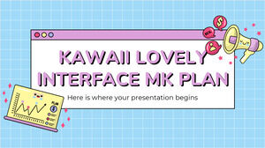 Plan MK de interfaz encantadora Kawaii