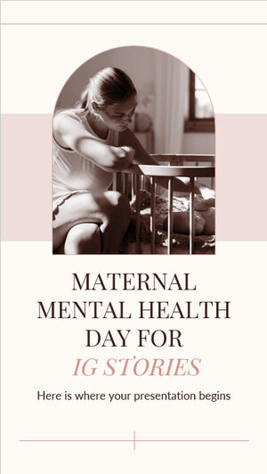 Tag der psychischen Gesundheit von Müttern für IG Stories